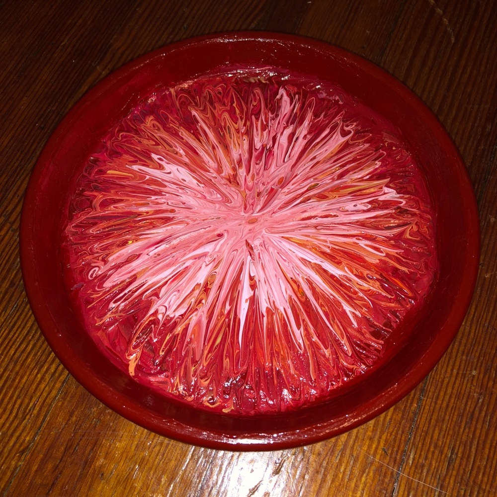 Custom painted flower holder